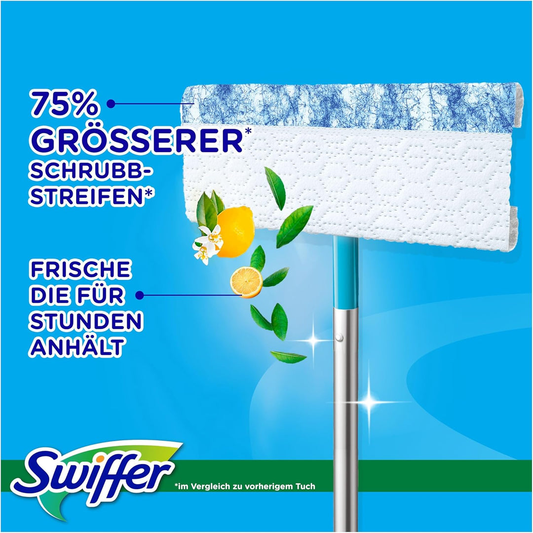 Swiffer Bodenwischer Wet & Dry Starter-Kit Mit Trockenen Und Feuchten Bodentüchern Zum Reinigen Von