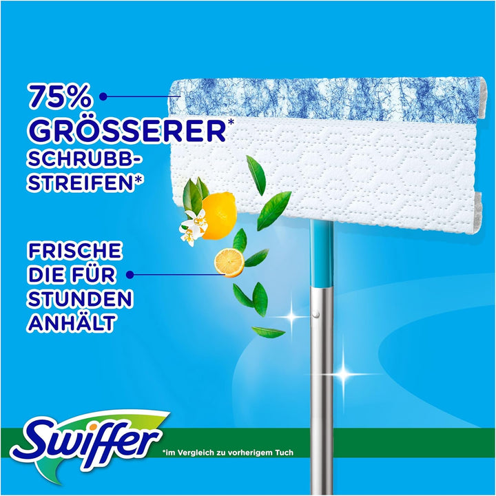Swiffer Bodenwischer Wet & Dry Starter-Kit Mit Trockenen Und Feuchten Bodentüchern Zum Reinigen Von