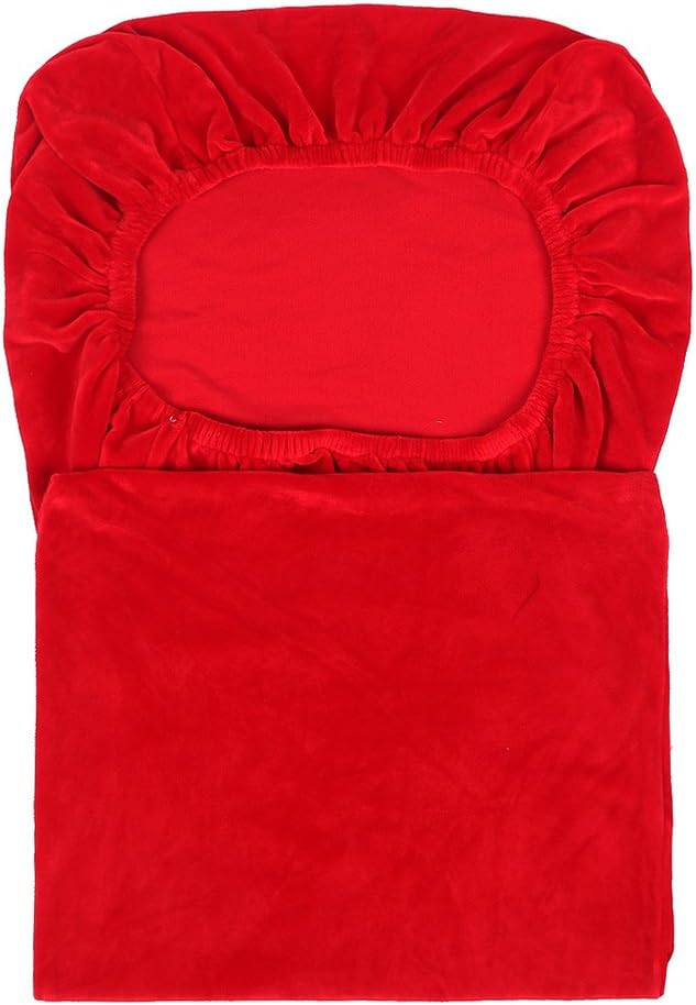 Homaxy Velvet Stuhlhussen 4er Set, Stretch Esszimmerstuhl Hussen, Spandex Plüsch Stuhlbezug Grosses