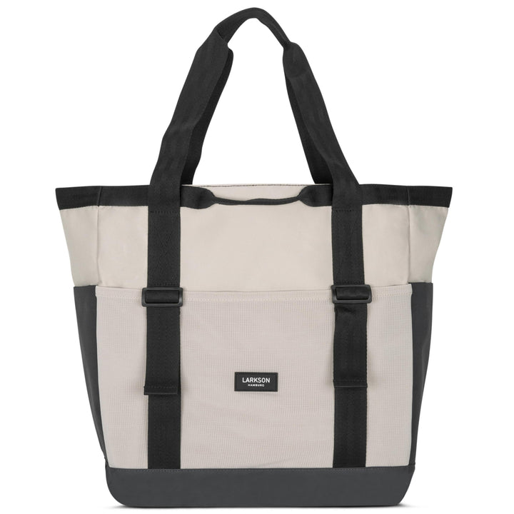 LARKSON Strandtasche Beige Grau – Smilla Sand Grau, Sand Grau