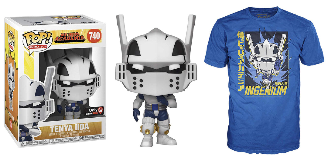 Funko POP! and Tee My Hero Academia Tenya Iida GameStop Exclusive Grösse M