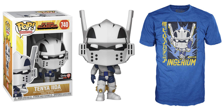 Funko POP! and Tee My Hero Academia Tenya Iida GameStop Exclusive Grösse M