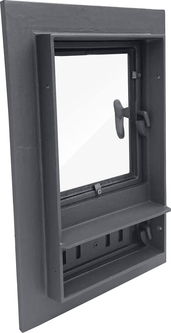 Sellon24® Revisionstür Backofentür Ofentür aus Gusseisen Räucherei Gusseisen H0315