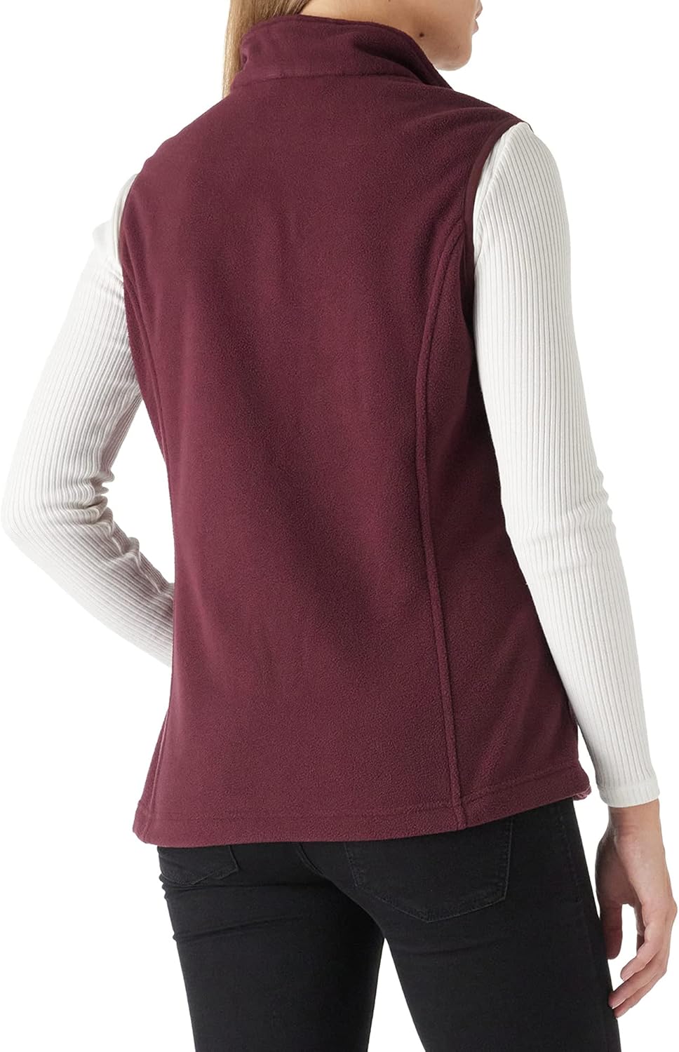 Outdoor Ventures Fleece Weste für Damen ,Weich Ärmellos Jacke mit Reissverschlusstaschen, Sport Lauf
