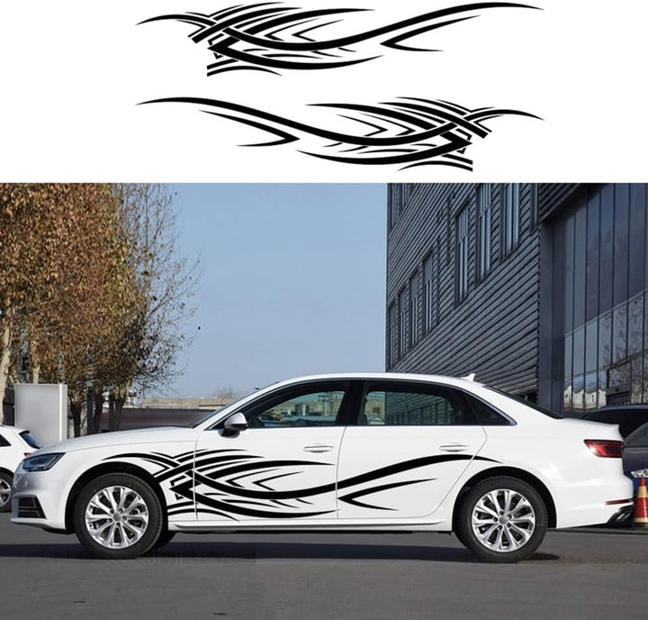 Riloer Auto Flamme Totem Körper Aufkleber, Universal Auto Seite Vinyl Aufkleber, Auto Aussen Dekorat