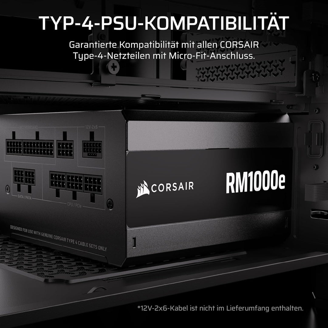 Corsair Elite Premium Pro-Kit mit Einzeln Ummantelten Typ 4-Netzteilkabeln – Flache Kabelkämme, Drei
