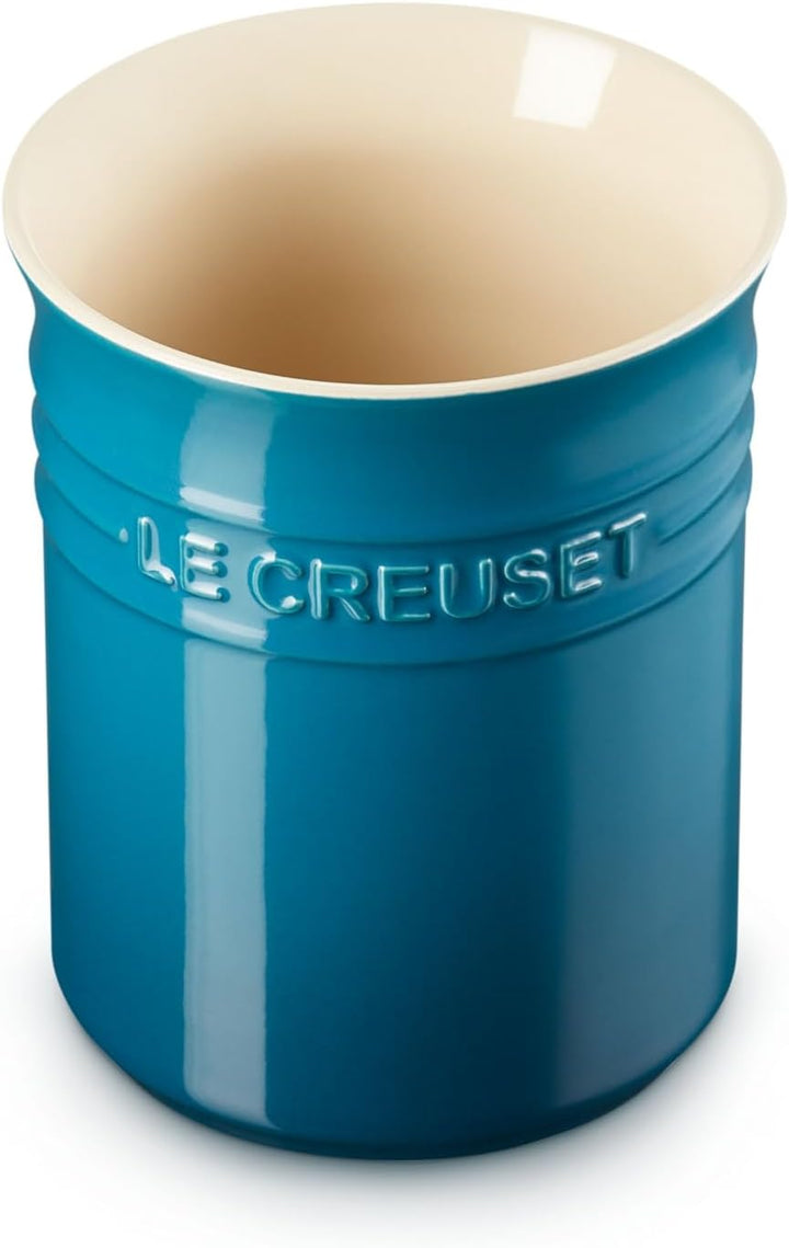 LE CREUSET Topf für Kochkellen aus Steinzeug, 1,1 Liter, Deep Teal, 71501116420001 Ofenrot, Ofenrot
