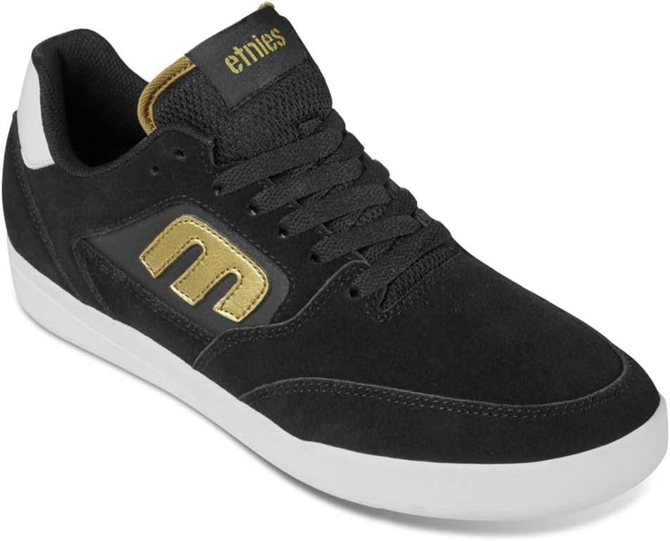 Etnies Herren Veer Skate-Schuh 43 EU Schwarz Gold Weiss, 43 EU Schwarz Gold Wei&#xDF;