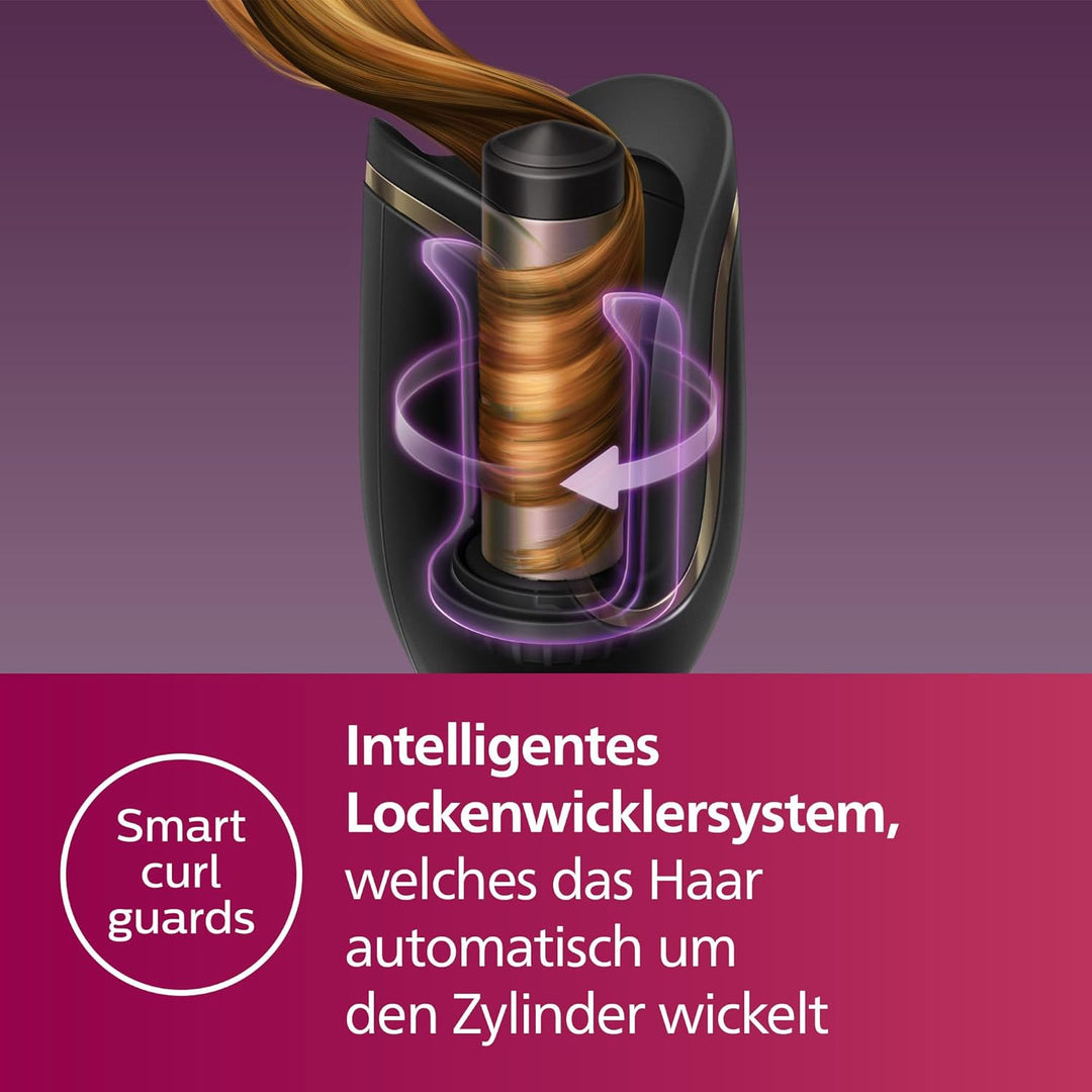 Philips StyleCare Prestige Automatischer Lockenstab mit innovativem System für Locken (Modell BHB876