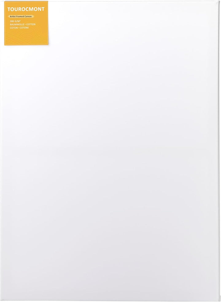 Keilrahmen 3er Set Leinwand 50x70 cm aus 100% Baumwolle 380 g/m² Leinwand Set Maltuch zum Malen 50x7
