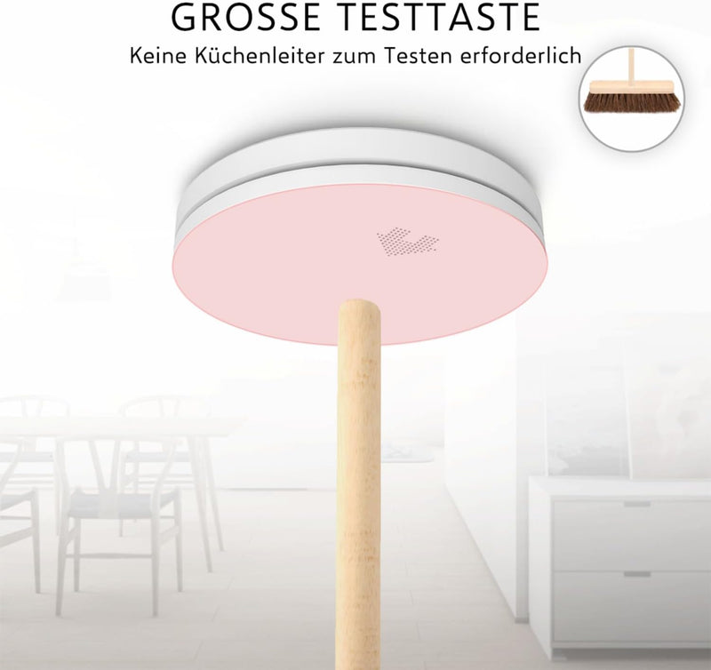 ELRO FS4610 Ultraflacher Rauchmelder mit 10 Jahre Batterie und Garantie - 23mm - STIWA &