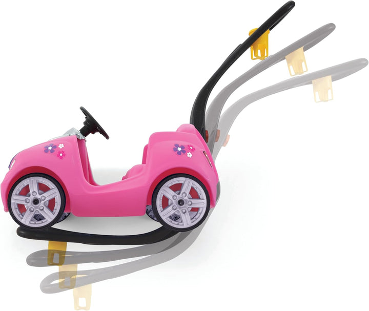 Step2 Whisper Ride Kinderauto/Rutscher in Rosa | Spielzeug Auto mit Schiebestange | Kinderfahrzeug/R