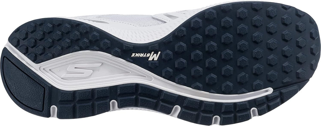Skechers Go Run Consistent Specie Herren Sneaker 41 EU White And Navy Leather Textile, 41 EU White A