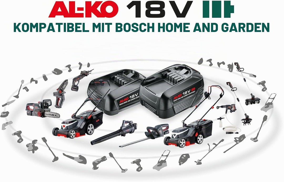 AL-KO Akku-Rasentrimmer GT 1825, 18 V Li-Ion Akku (Akku und Ladegerät im Lieferumfang), 25 cm Schnit