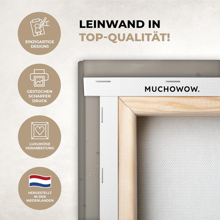 MuchoWow© Bilder Gross 120x80 cm XXL Wohnzimmer Deko Modern Wandbild Foto auf Leinwand Bild Schlafzi