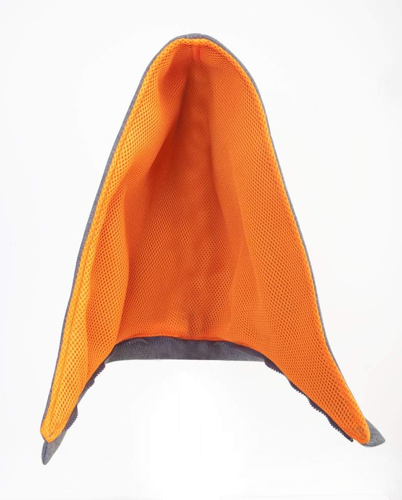 MorikukkoMorikukko Hooded Backpack Grey Neon OrangeUnisex-ErwachseneRucksackGrau (Grey Neon Orange)3