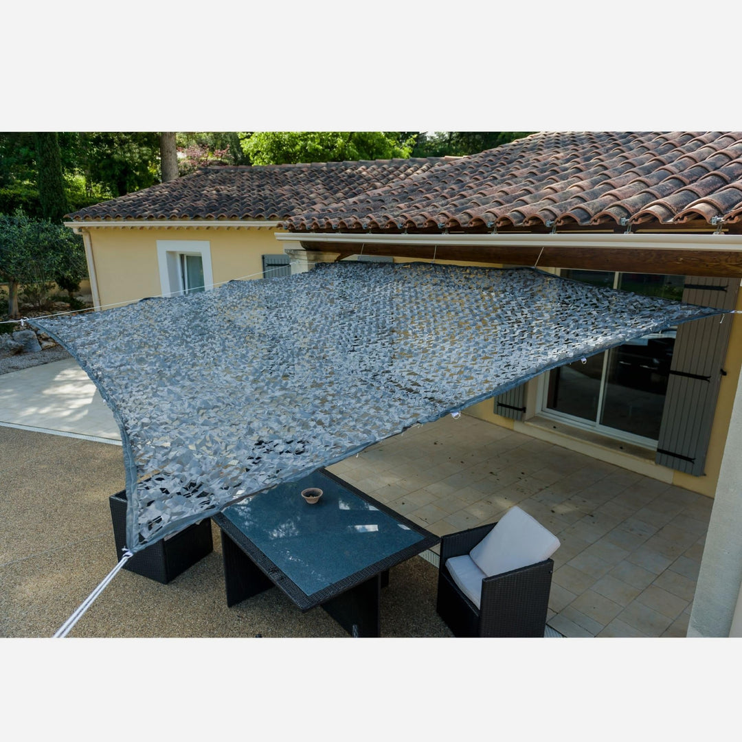 WERKA PRO 10106 Sonnensegel, 120 g/m², Polyester, rechteckig, 2 x 3 m, Grau, für Balkon, Terrasse un