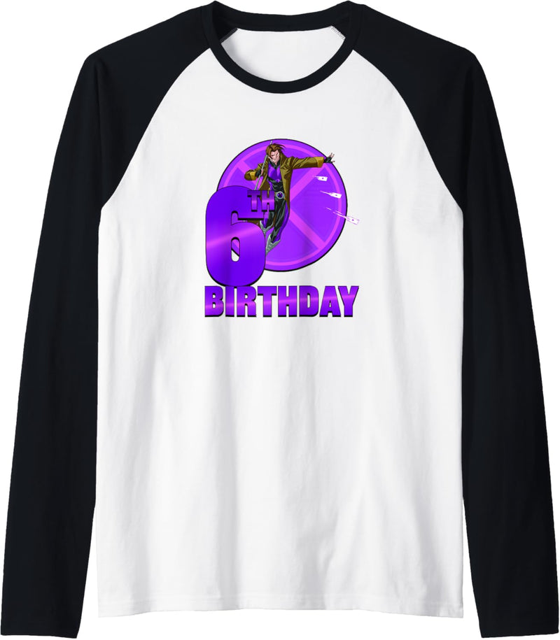 Marvel X-Men Gambit 6th Birthday Badge Raglan