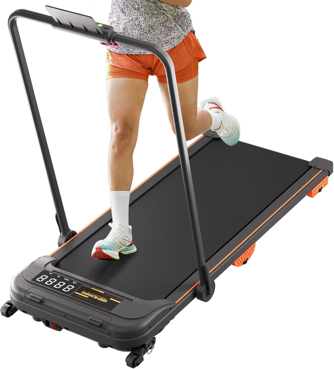 Walking Pad, Laufband für Zuhause mit Neigung, 2.5 PS Leiser Motor, Schlanker Laufband Schreibtisch,