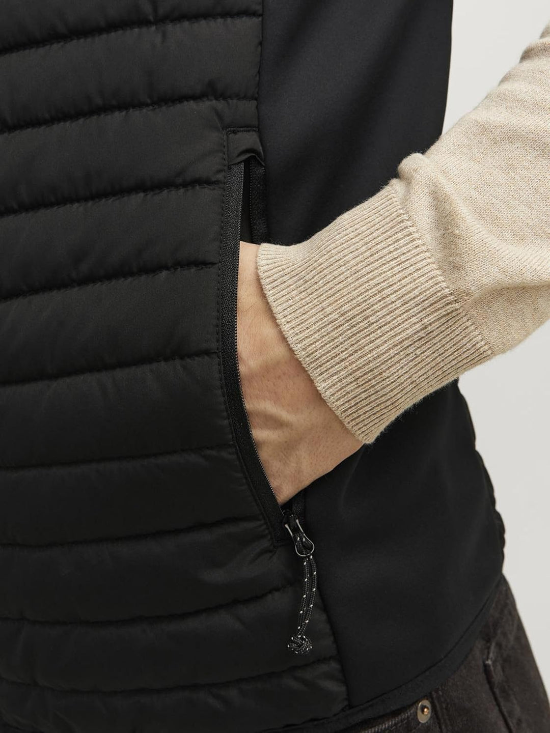 JACK & JONES male Steppweste Steppweste S Schwarz, S Schwarz