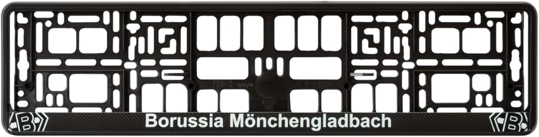 Borussia Mönchengladbach K Kennzeichenrahmen 2er Set - 1 x Rettungsgasse + 1 x Classic Logo - Kennze