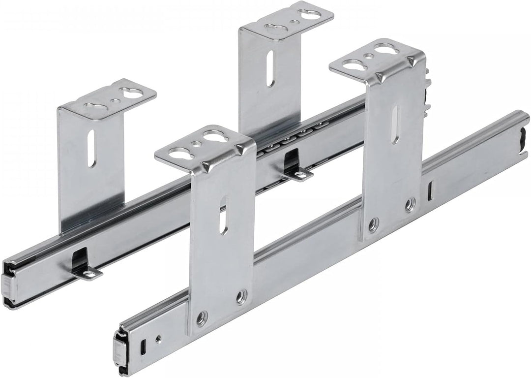 FIX&EASY Tastaturauszug mit Tastaturablage 390X300mm ahorn Dekor, Auszugschienen verzinkt 300mm mit