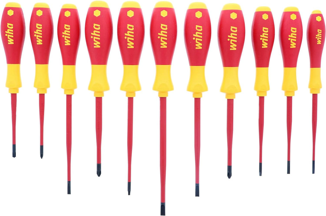 Wiha 32198 Isolierter Slim Schraubendreher-Satz, 11-teilig