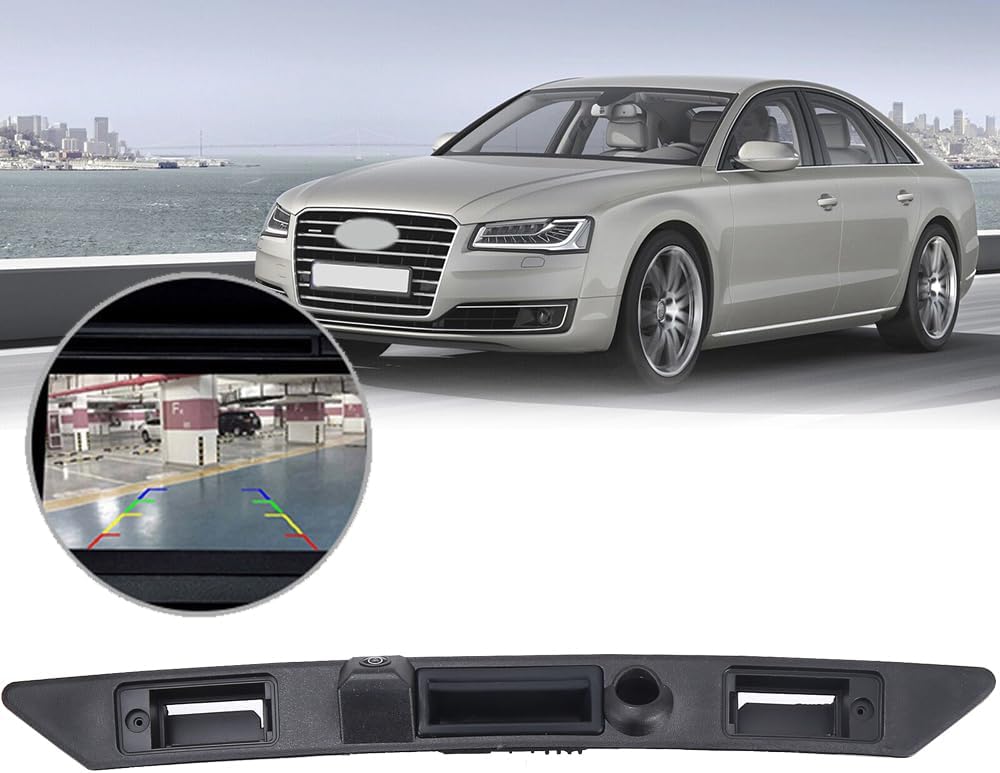 Ersatz für Griffleiste Kofferraumgriff mit HD Nachtsicht Rückfahrkamera für A4 Cabrio B7 8H B8 8K A3