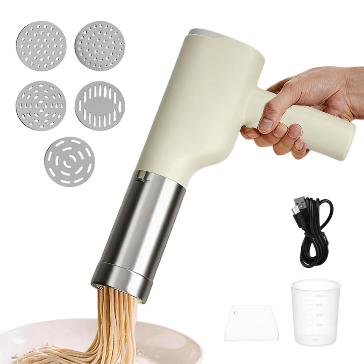 Elektrische Nudelmaschine Handheld, 50ML Automatische Handheld Noodle Maker, Hand Nudelmaschine Elek