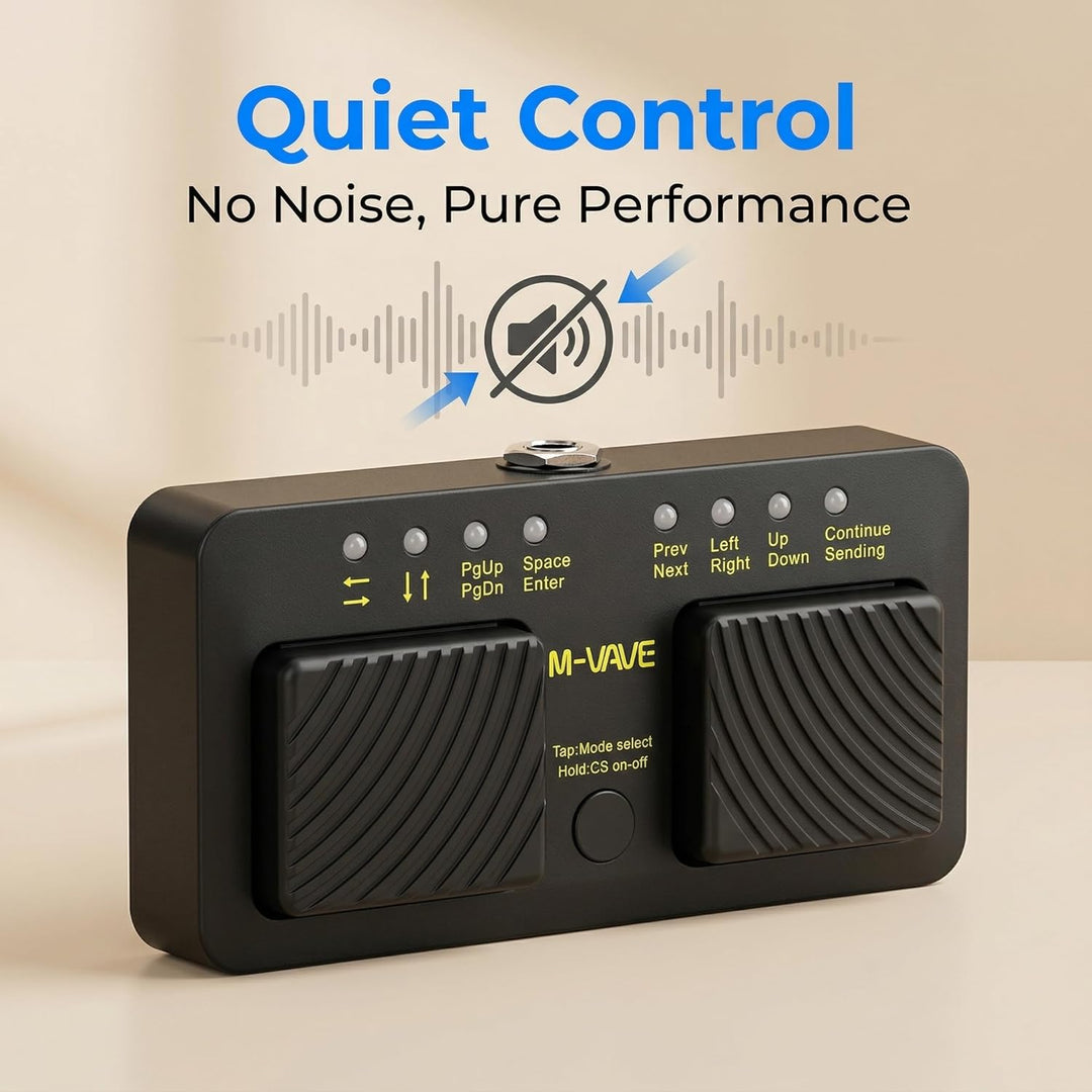 Kabelloses Bluetooth-Seitenwender-Pedal, Notenblatt-Seiten-Controller, Fussschalter für Tablet, Idea