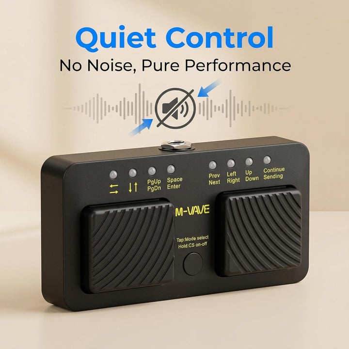 Kabelloses Bluetooth-Seitenwender-Pedal, Notenblatt-Seiten-Controller, Fussschalter für Tablet, Idea