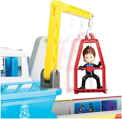 PAW PATROL Sea Patroller Schiff mit Ryder Figur und Zubehör, Spielzeug für Kinder ab 3 Jahren, mit L