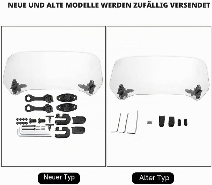 Motorrad Windschutzscheibe, Universal Motorrad modifiziertes Windschild, Windabweiser Windschild Mot
