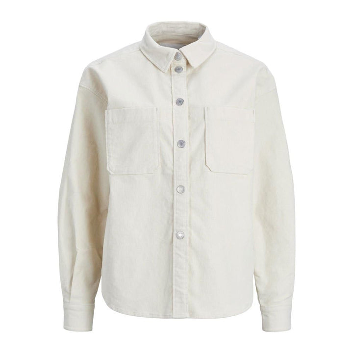 JACK & JONES Damen Jxgelly New RLX Cord Overshirt Sn Jacke L Bone White, L Bone White