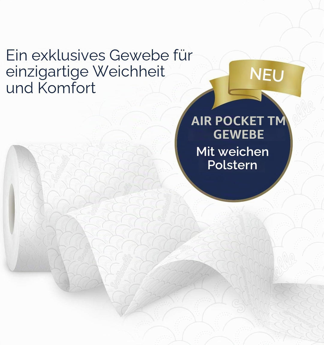 Scottonelle, Toilettenpapier, weich und geprägt 48 Unità Weiss 9 g (1er Pack), Weiss 9 g (1er Pack)
