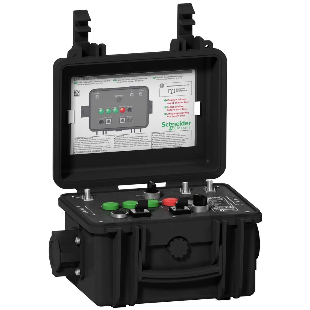 Schneider Electronic Merten Evlink Simulationstool Tester NCA93100 im Koffer für Type 1 und Type 2 L