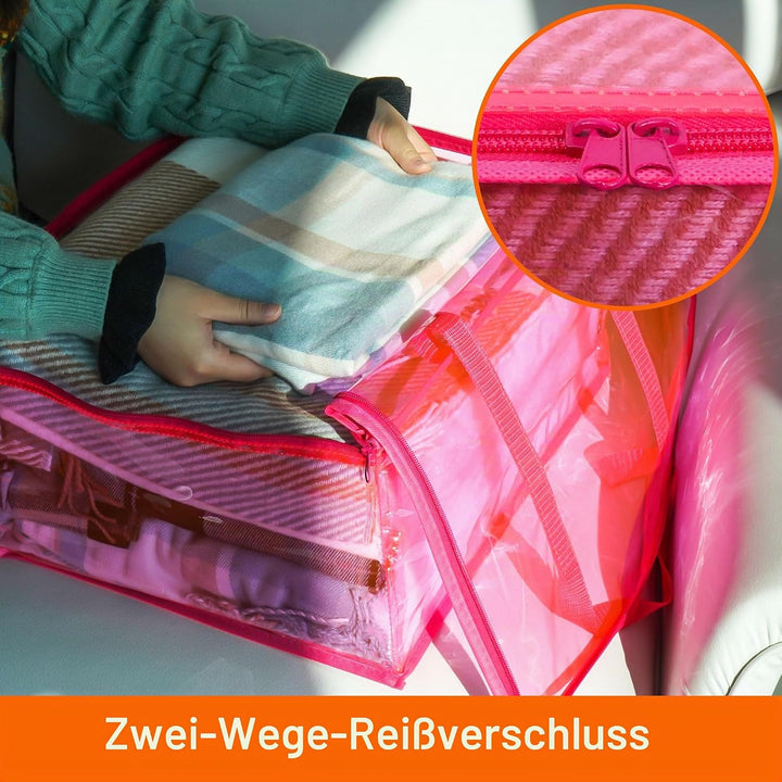 Vieshful 3 Stück Aufbewahrungstasche für Kleidung mit Verstärktem Griff Faltbare Unterbett Aufbewahr