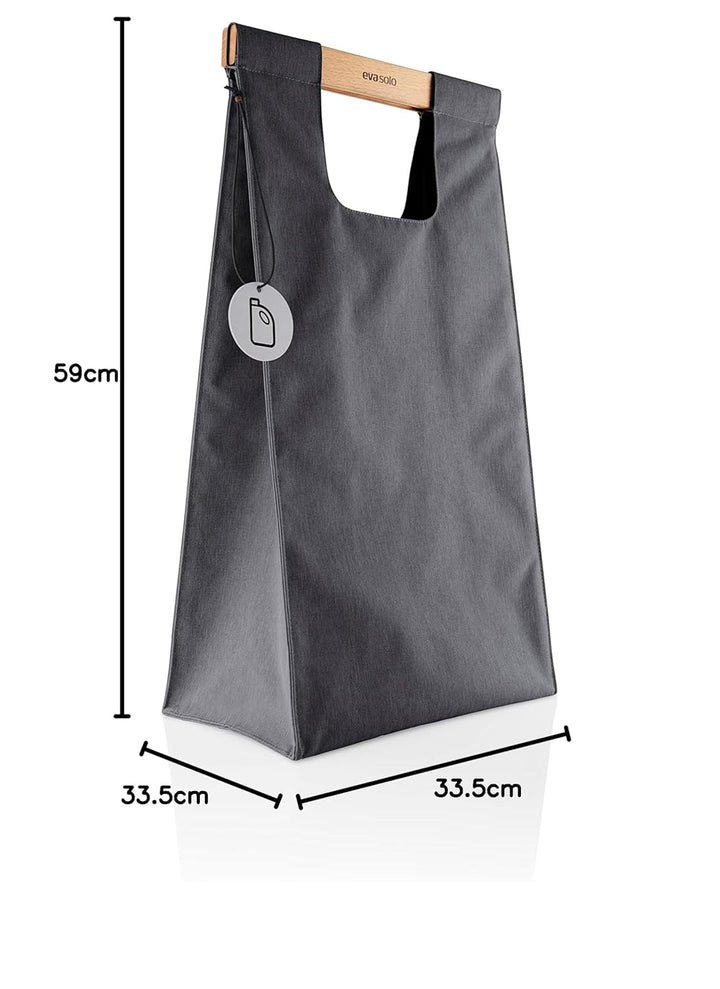 EVA SOLO | Mülltrennungstasche 28l | Robuste, stabile Mülltrennungstasche | Dark grey Dunkelgrau 28l