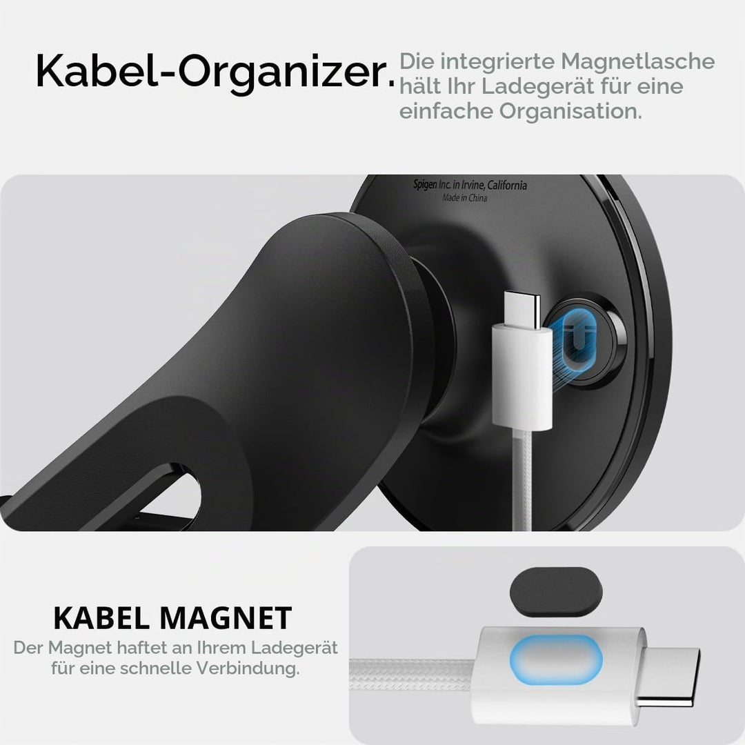 Spigen Tesla Model Y(~Juniper 2025)/3(~Highland 2025)/S/X MagSafe Handyhalterung【Montage ohne Klebst