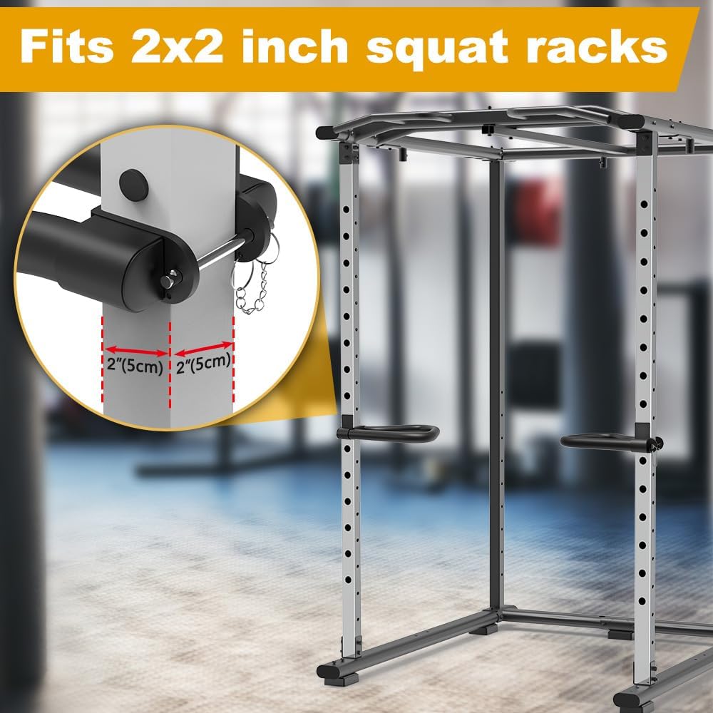 Kipika Power-Rack-Zubehör für 5/8" und 1" Löcher - Hochbelastbare Heimfitnessausrüstung für 2x2 oder