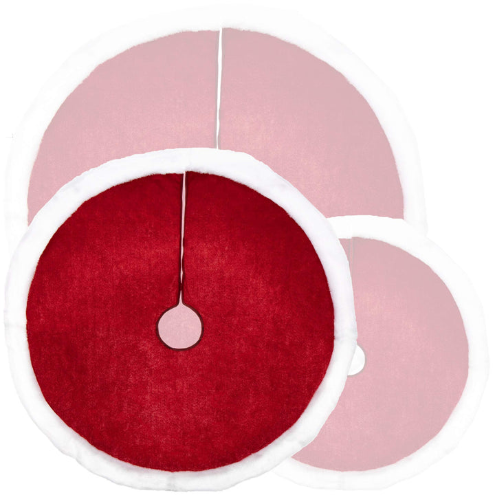 com-four® Premium Weihnachtsbaumdecke zum Schutz vor Tannennadeln - runde Christbaumdecke für den Li