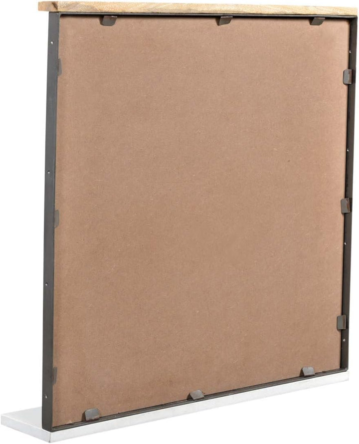 Woodkings® Bad Spiegel Pinetown Metall recyceltes Massivholz antik, Wandspiegel Vintage, Design, Ind