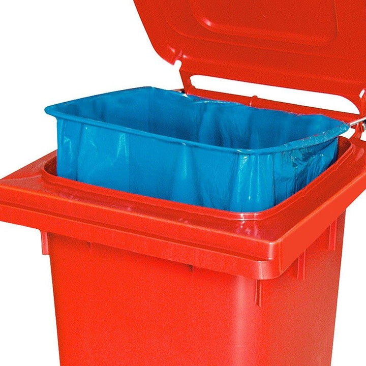 BRB Mülltonne MGB 240 Liter, mit Klemmring für Müllsäcke (grau), grau