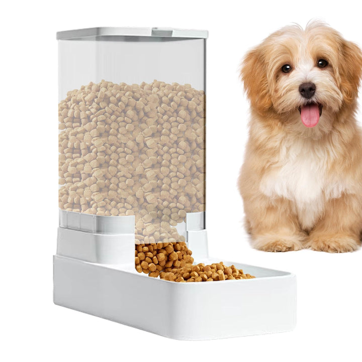 Futterautomat, Automatischer Futterspender Katze, 3.8L Wasserspender Hund, Automatischer Schwerkraft