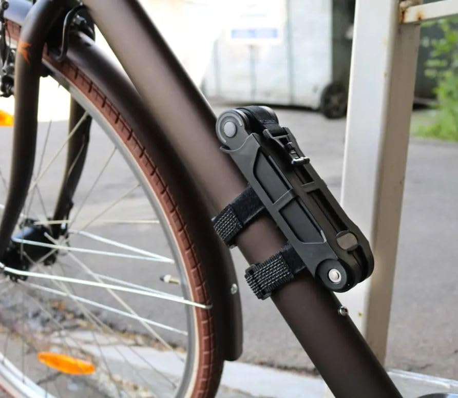 Ruhr-West Manufaktur Fahrradschloss mit hohe Sicherheit – Faltschloss für Fahrrad, Motorrad, E-Bike