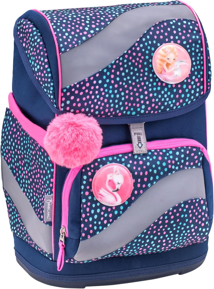 Belmil 405-51 Schulranzen Set 4 - teilig Amazing Polka Dot 4, Amazing Polka Dot 4