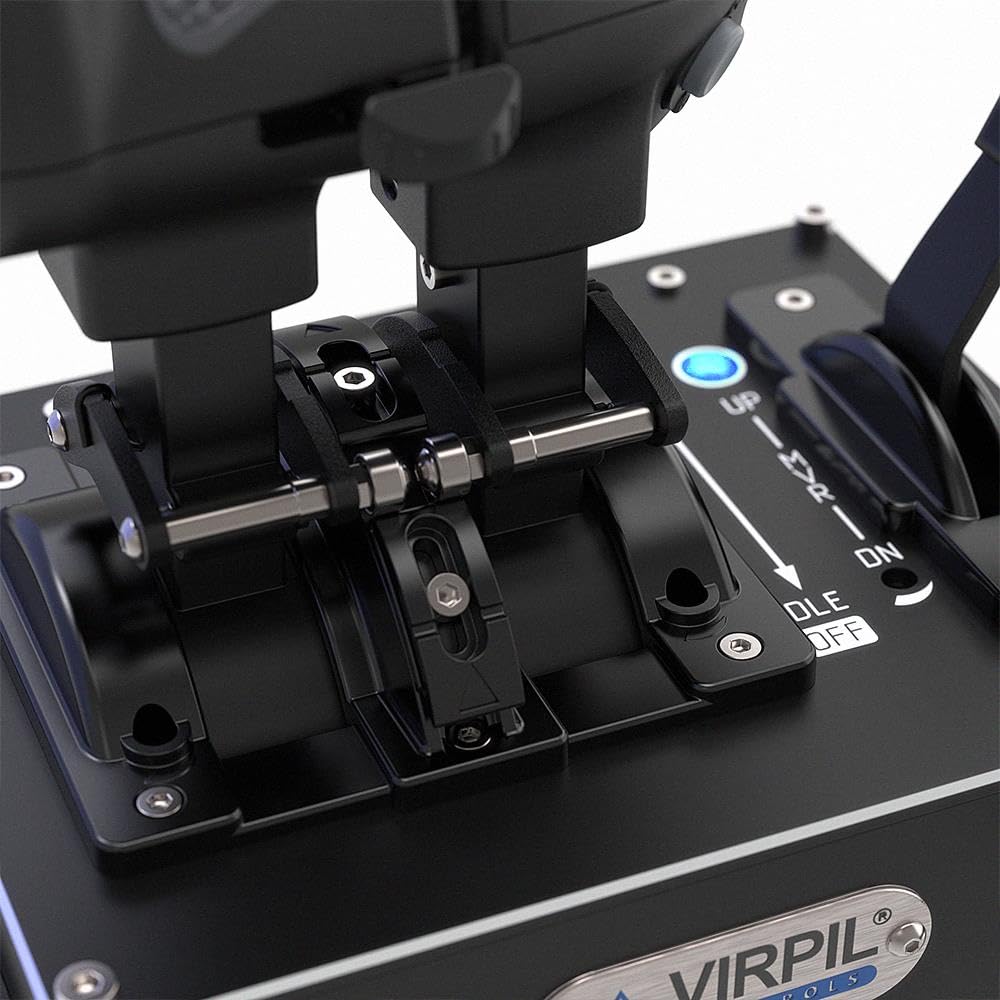 VIRPIL Controls - CDT-VMAX Throttle (Kompakter und Ergonomischer Zweimotoriger Gashebel, Einstellbar