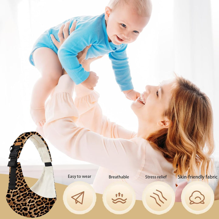 LUKIUP Tragetuch Neugeboren, Verstellbare Hüfttrage, Babytrage Seitlich, Ergonomische Tragetuch Neug