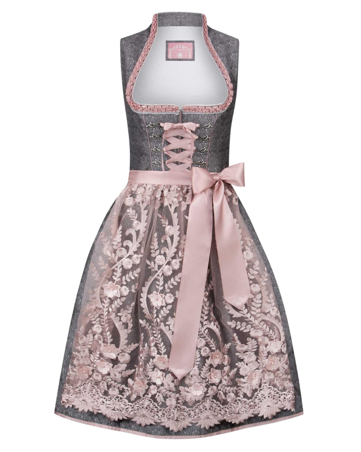 Stockerpoint Damen Dirndl Marietta Kleid für besondere Anlässe 42 Altrosa, 42 Altrosa