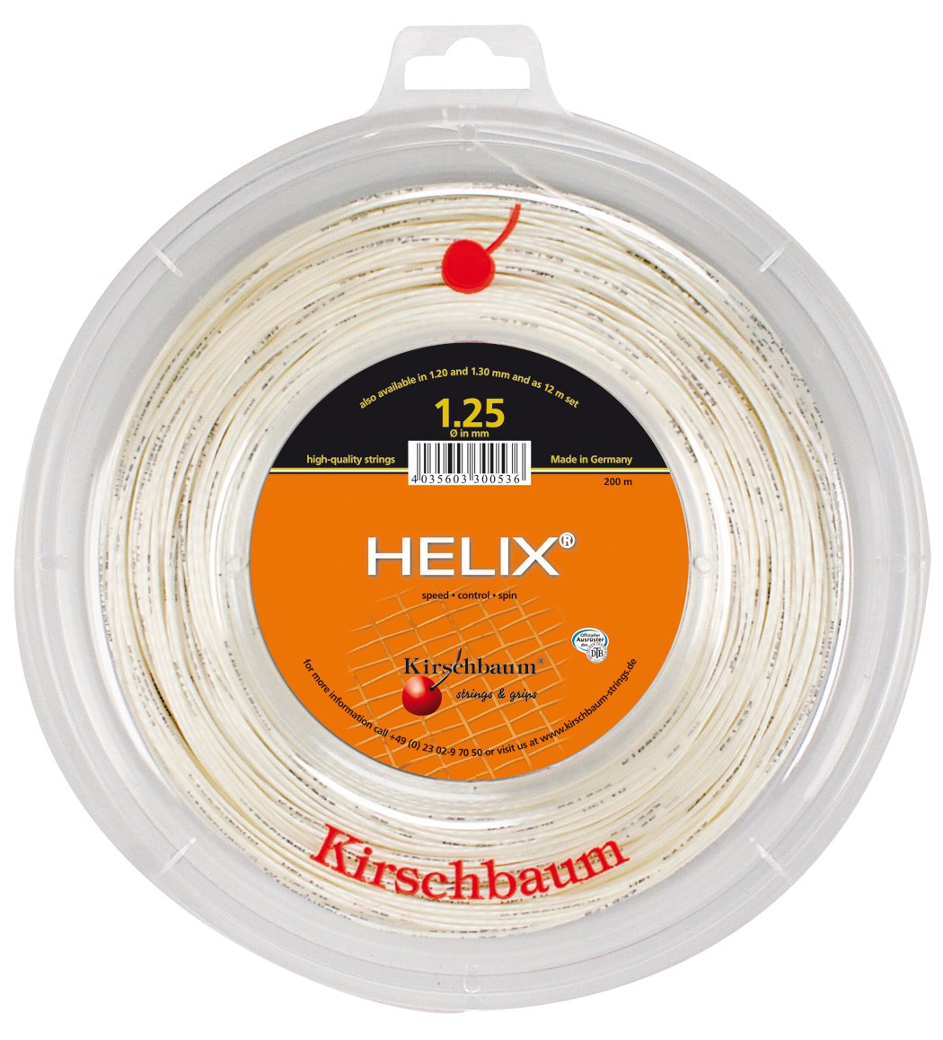 Kirschbaum Helix Spule-Mensur Tennis grau 200m, 200m